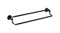 FIXSEN Luksor Полотенцедержатель трубчатый, ширина 62 см, цвет черный сатин - фото 91272