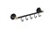 FIXSEN Luksor Планка 5 крючков, цвет черный сатин - фото 95109