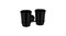 FIXSEN Luksor Подстаканник двойной, цвет черный сатин - фото 95568