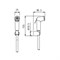 PALAZZANI гигиенический набор с душевой лейкой, смесителем и отводом воды - фото 9581