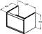 IDEAL STANDARD CONNECT AIR Cube Тумба для раковины 60 см - фото 98939